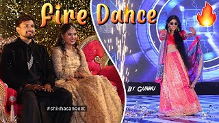 Sangeet😍 FIRE Dance performance by Brides Sister  Shikha sharma WEDDING  SHIKHASANGEET [upl. by Olivero]