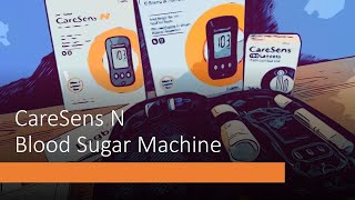 Caresens N Blood Sugar Test Machine  how to setup and use [upl. by Talley]