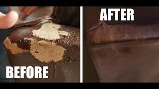 How To Fix Peeling Leather  Bonded  Blended Quick amp Easy [upl. by Danita]