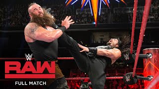 FULL MATCH  Roman Reigns vs Braun Strowman Raw March 20 2017 [upl. by Acissej14]