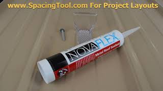 NovaFlex Metal Roof Sealant for Snow Guards [upl. by Elyak]