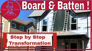 Board and Batten siding install [upl. by Bohlen]