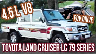 Toyota Land Cruiser 79 Series 45 liter V8  Walkthrough  POV Drive [upl. by Nuhsar]