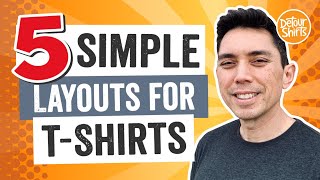 5 Simple Layouts for TShirt Design 🔥Create Shirts that Sell Tips to go from Beginner to Pro Fast [upl. by Merow]