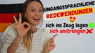 Umgangssprachliche Redewendungen  Deutsch lernen b2 c1 [upl. by Yeldahc]