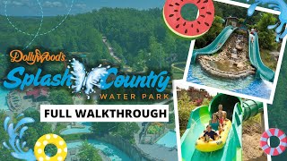 Dollywoods Splash Country Water Park Tour All Slides [upl. by Yehs]