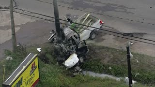 Police chase ends in deadly crash in northeast Houston [upl. by Assek]