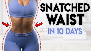 SNATCHED WAIST amp ABS in 10 Days  5 minute Home Workout [upl. by Nations144]