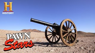 Pawn Stars EXPLOSIVE DEAL for EXPENSIVE Antique Cannon Season 17  History [upl. by Kreiker467]